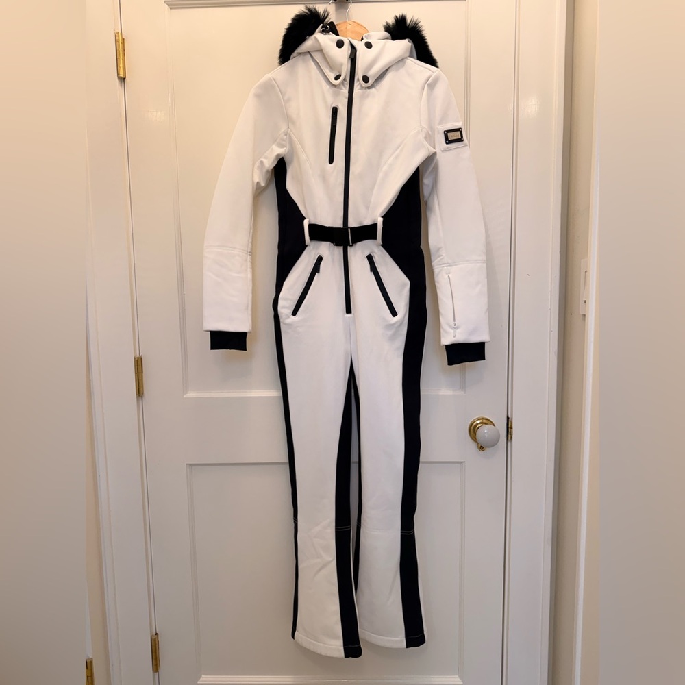 NILS White and Black Jacket with Silver Accents